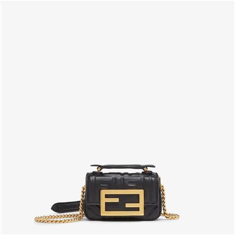 fendi black 2021 baguette chain bag|fendi astrology bags.